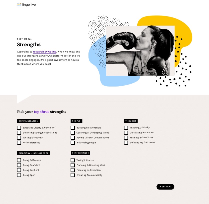 screenshot of Lingo Live